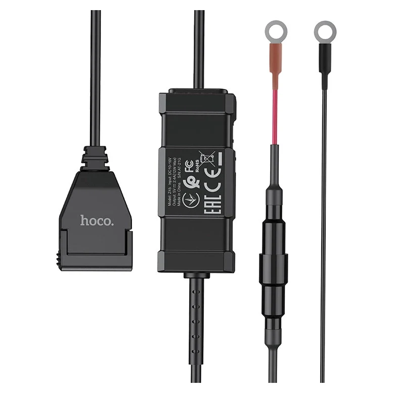 HOCO Z45 Single port motorcycle charger Black 2