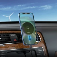 HOCO CA91 Magic magnetic wireless fast charging car holder Gray 3