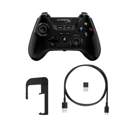 Wireless Gamepad HyperX Clutch , 4 axes, D-Pad, 2 mini joysticks, Bumpers,600mAH,Mobile Clip, BT/USB