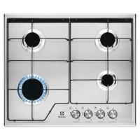Plită încorporabilă pe gaz Electrolux KGS6424BX, Silver