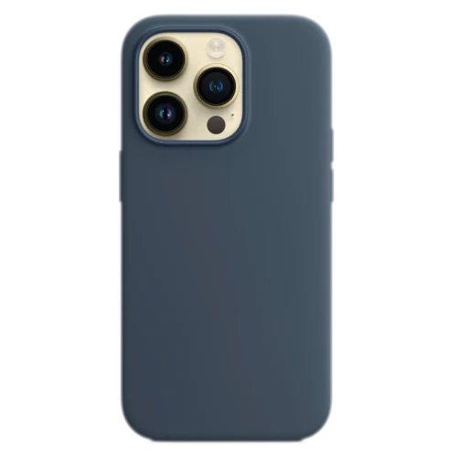 Silicon Case Premium for iPhone 14 Pro Storm Blue