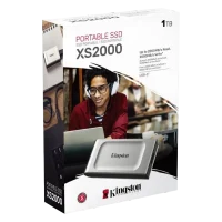 Внешний портативный SSD накопитель Kingston XS2000, 1 ТБ, Серебристый 4