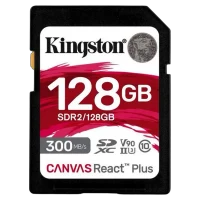 Карта памяти Kingston Canvas React Plus, 128ГБ, Black