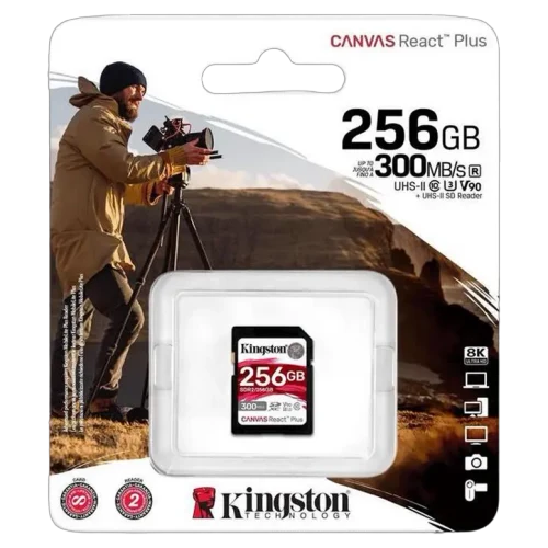Card de memorie Kingston Canvas React Plus, 256GB, Black