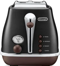 Toaster DeLonghi CTOV2103.BK Icona Vintage, Black 3