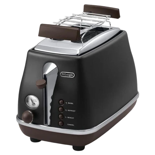 Тостер DeLonghi CTOV2103.BK Icona Vintage, Black