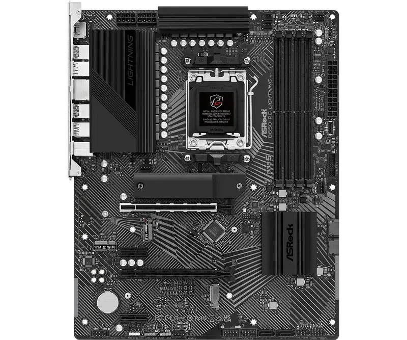 Материнская плата ASRock B650 PG LIGHTNING, Black 2