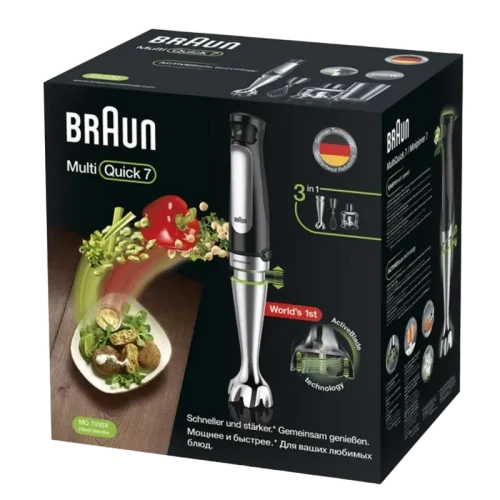 Погружной блендер BRAUN MQ7035X, Черный