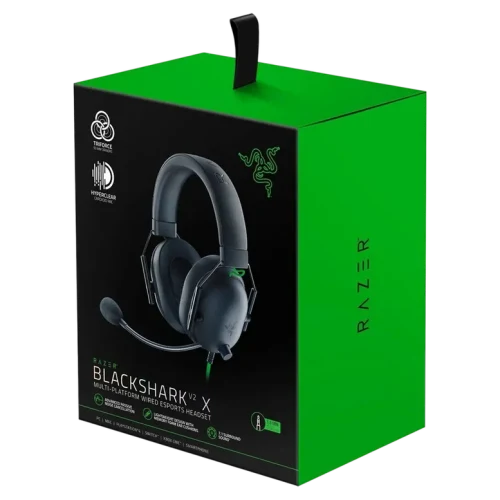 Căști Razer BlackShark V2 X, Cu fir, Negru