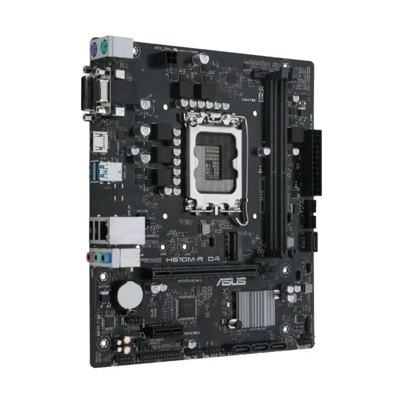 Placă de bază ASUS PRIME H610M-R D4-SI, Black 4