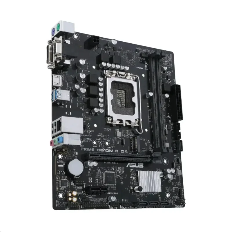 Placă de bază ASUS PRIME H610M-R D4-SI, Black 2