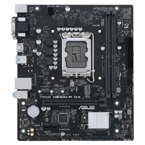 Материнская плата ASUS PRIME H610M-R D4-SI, Black