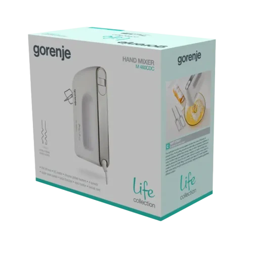 Миксер ручной Gorenje M 460 CDC, White