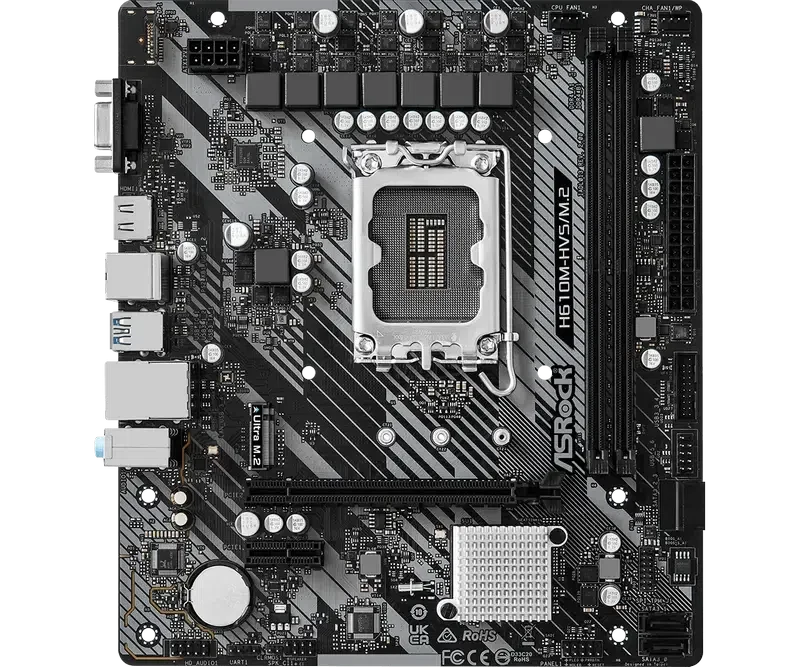 Placă de bază ASRock H610M-HVS/M.2 R2.0, Black 2