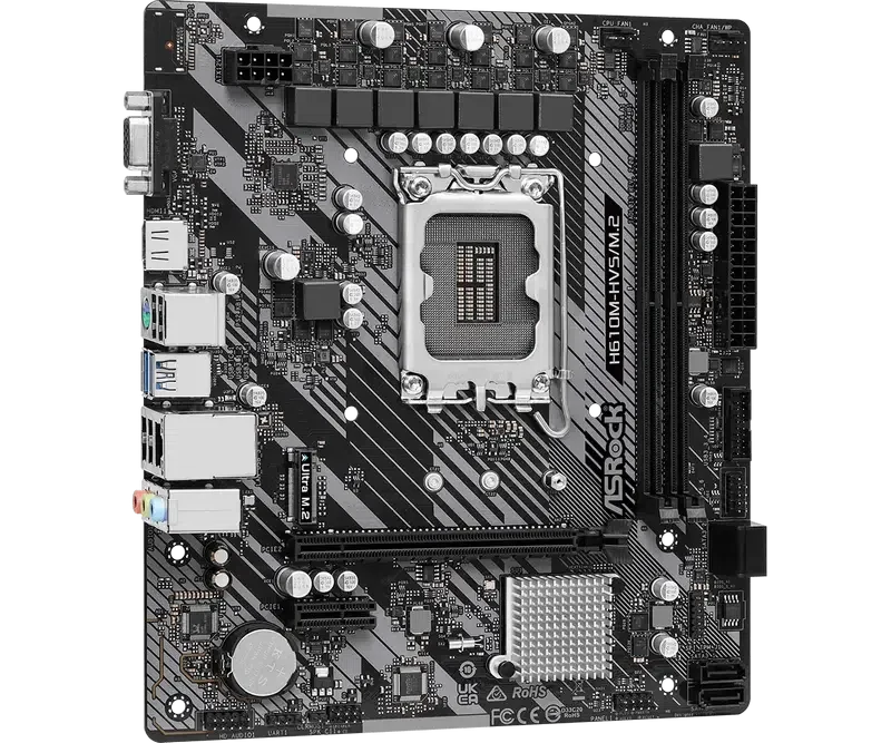 Placă de bază ASRock H610M-HVS/M.2 R2.0, Black 3