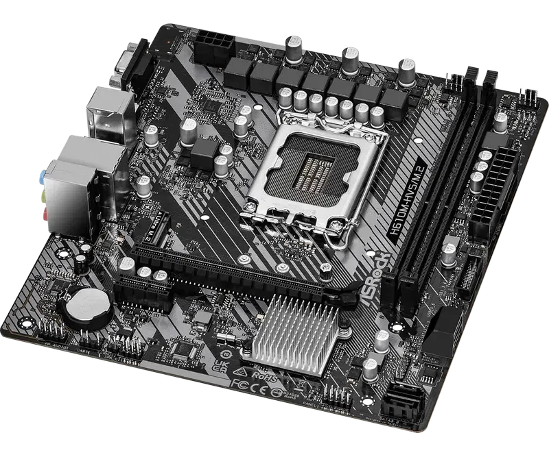 Placă de bază ASRock H610M-HVS/M.2 R2.0, Black 4