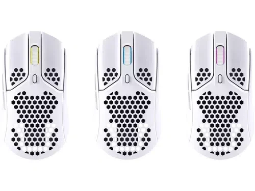 HYPERX Pulsefire Haste Wireless Gaming Mouse, White Wireless/Wired 6