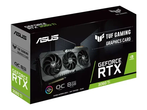 Видеокарта ASUS TUF-RTX3060TI-O8GD6XGAMING, 8GB GDDR6 256бит