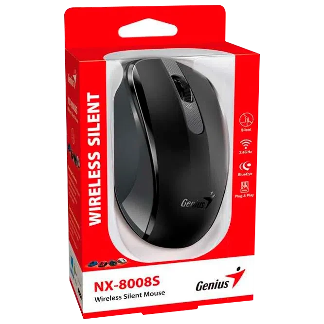 Компьютерная мышь Genius NX-8008S, Black 3