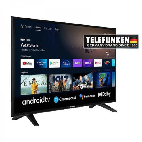 LED TV Telefunken 43FAE5510 DVB-T2-S2, HDR10,  Side Stand, AndroidTV 9.0