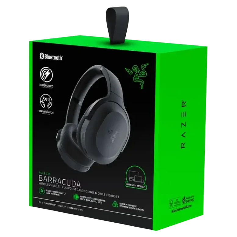 Наушники Razer Barracuda, Беспроводные / Проводные, Black 6