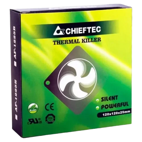 Вентилятор для ПК Chieftec AF-1225S, 120 мм, Черный