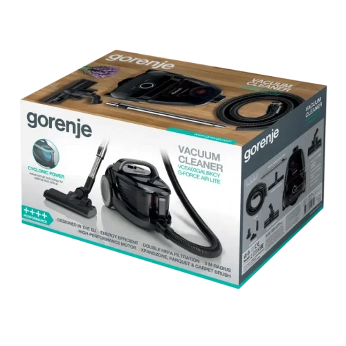 Пылесос Gorenje VCEA03GALBKCY, Чёрный