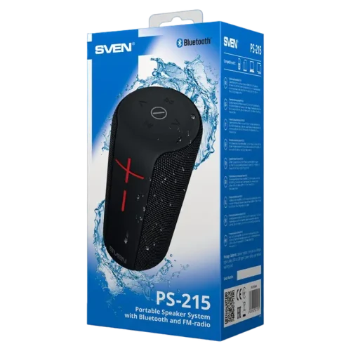 Boxă portabilă SVEN PS-215, Negru