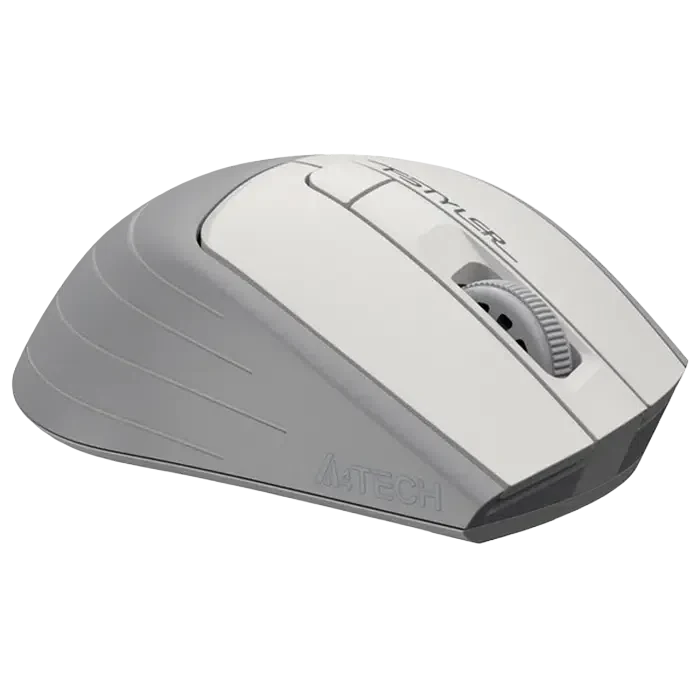 Mouse Wireless A4Tech FG30S, White/Gray 3