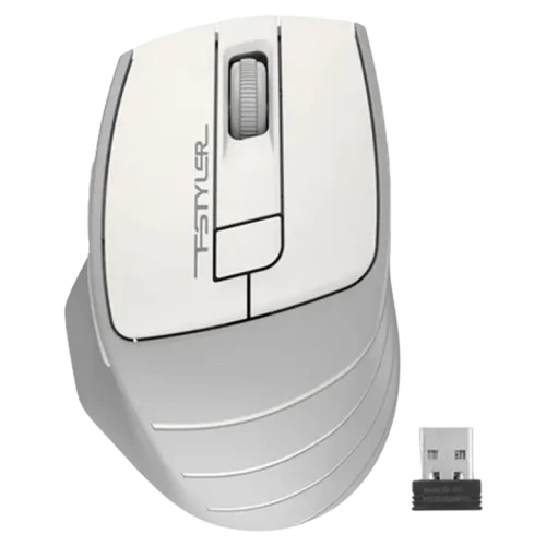 Беcпроводная мышь A4Tech FG30S, White/Gray