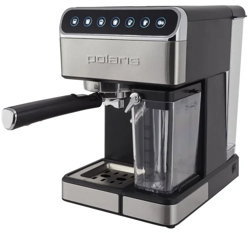 Электрокофеварка Polaris PCM 1535E Adore Cappuccino, Серебристый