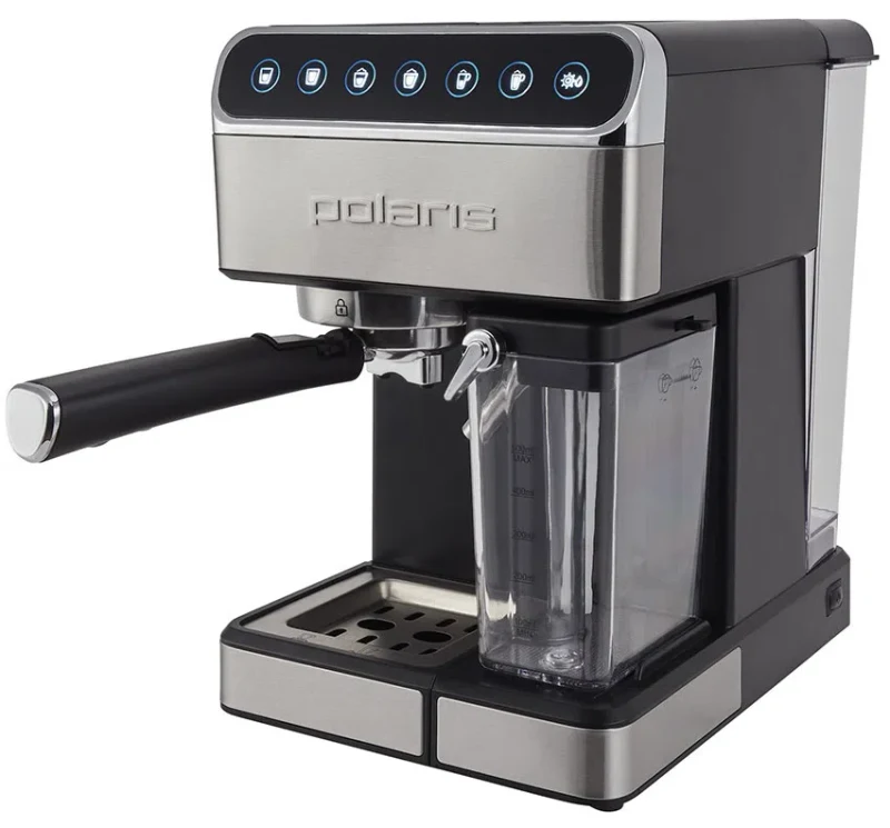 Электрокофеварка Polaris PCM 1535E Adore Cappuccino, Серебристый 2