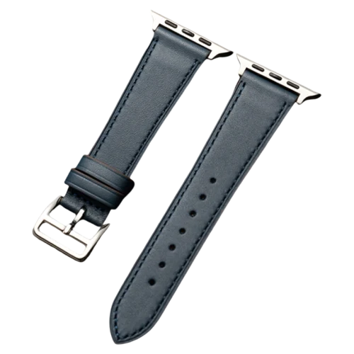 Ремешок из натуральной кожи для Apple Watch 42/44/45 мм, Dark Blue