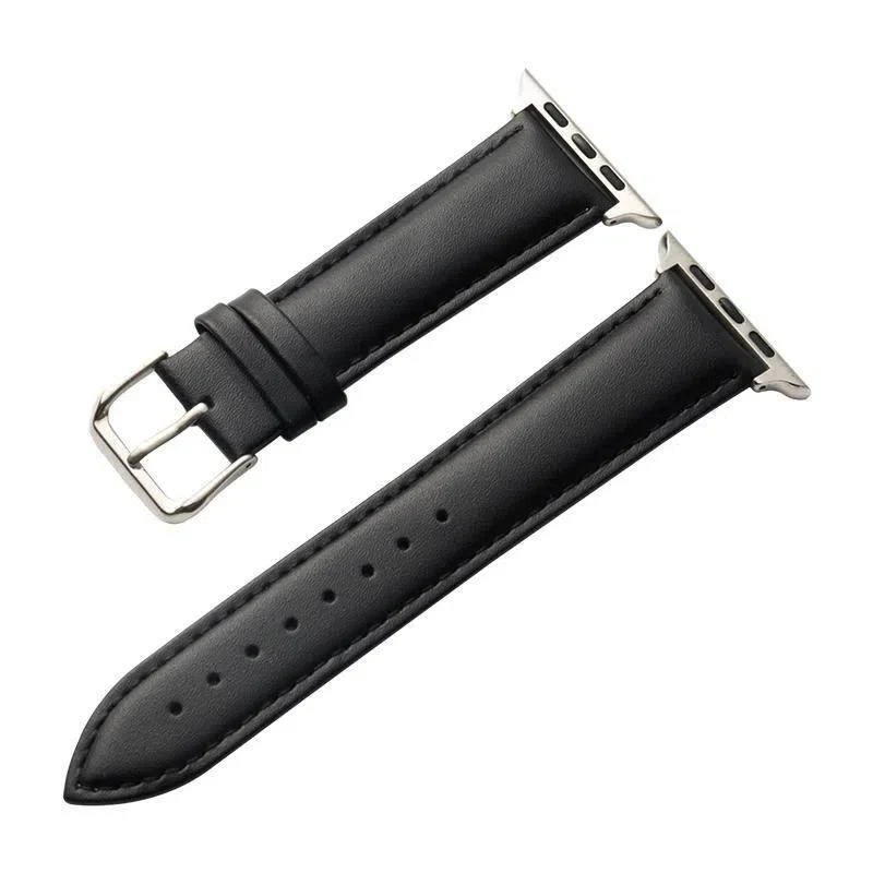 Strap Apple Watch real leather 42/44/45 mm Black 2