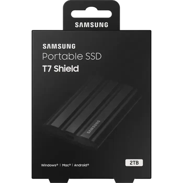 Внешний портативный SSD накопитель Samsung T7 Shield, 2 ТБ, Чёрный 9