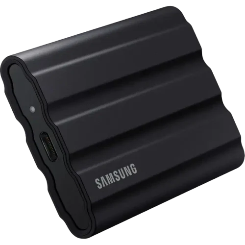 Внешний портативный SSD накопитель Samsung T7 Shield, 4 ТБ, Чёрный