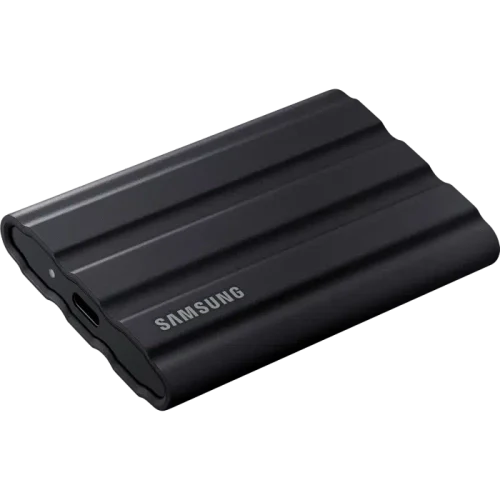 Внешний портативный SSD накопитель Samsung T7 Shield, 4 ТБ, Чёрный