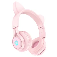 HOCO W39 Cat ear kids BT headphones Pink 2