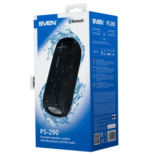 Портативная колонка SVEN PS-290, Black