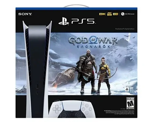 Игровая консоль SONY PlayStation 5 Digital Edition, Белый, "God of War Ragnarök"