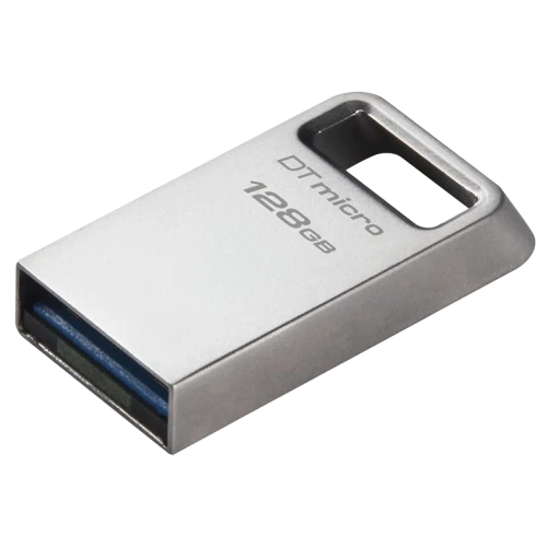 Флеш-накопитель Kingston DataTraveler Micro G2, 128 ГБ, Silver