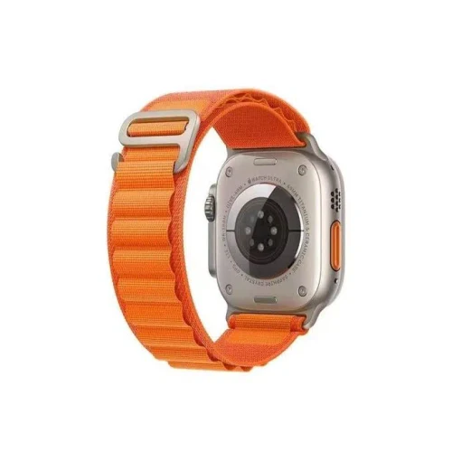 Strap for Apple Watch series all Nylon Orange size 44/45/49