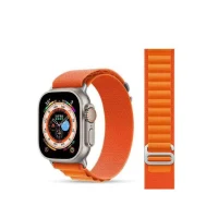 Strap Apple Watch series 1/2/3/4/5/6/7/8/SE/Ultra/9/10 Nylon Orange