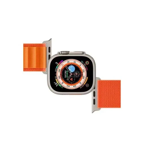 Strap for Apple Watch series all Nylon Orange size 44/45/49