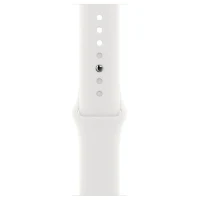 Apple Watch SE 2 (2022) 44mm Aluminum Case with White Sport Band, GPS, Silver 3