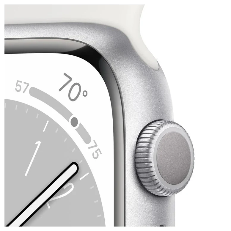 Apple Watch 8 MP4E3 41mm Slv/Almn Case White Sport Band GPS+LTE 3