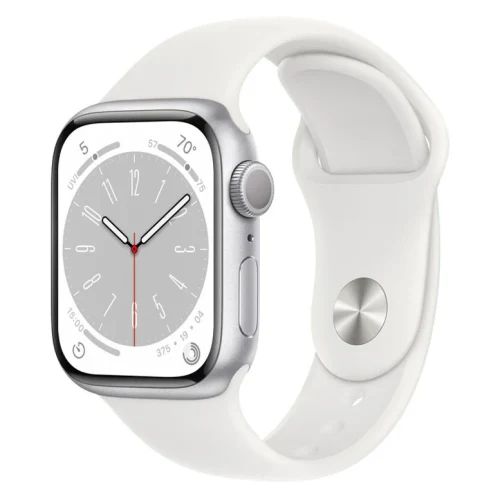 Apple Watch 8 MP4E3 41mm Slv/Almn Case White Sport Band GPS+LTE