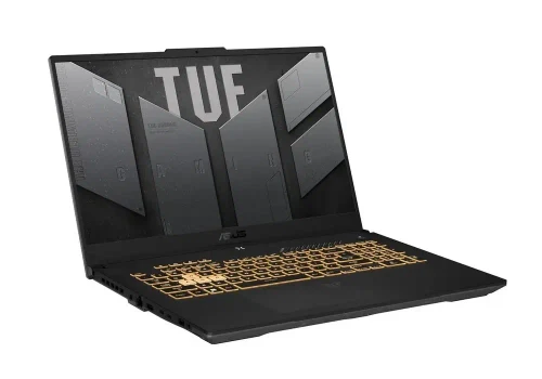 Laptop Gaming 17,3" ASUS TUF Gaming F17 FX707ZU4, Mecha Gray, Intel Core i7-12700H, 16GB/512GB, Fără SO