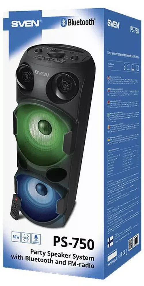 Портативная колонка Sven PS-750 Black