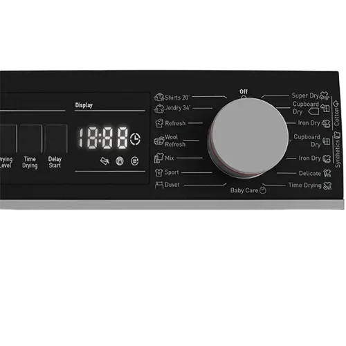 Сушильная машина Sharp KDNHH0S7GW2EE, 10кг, Белый